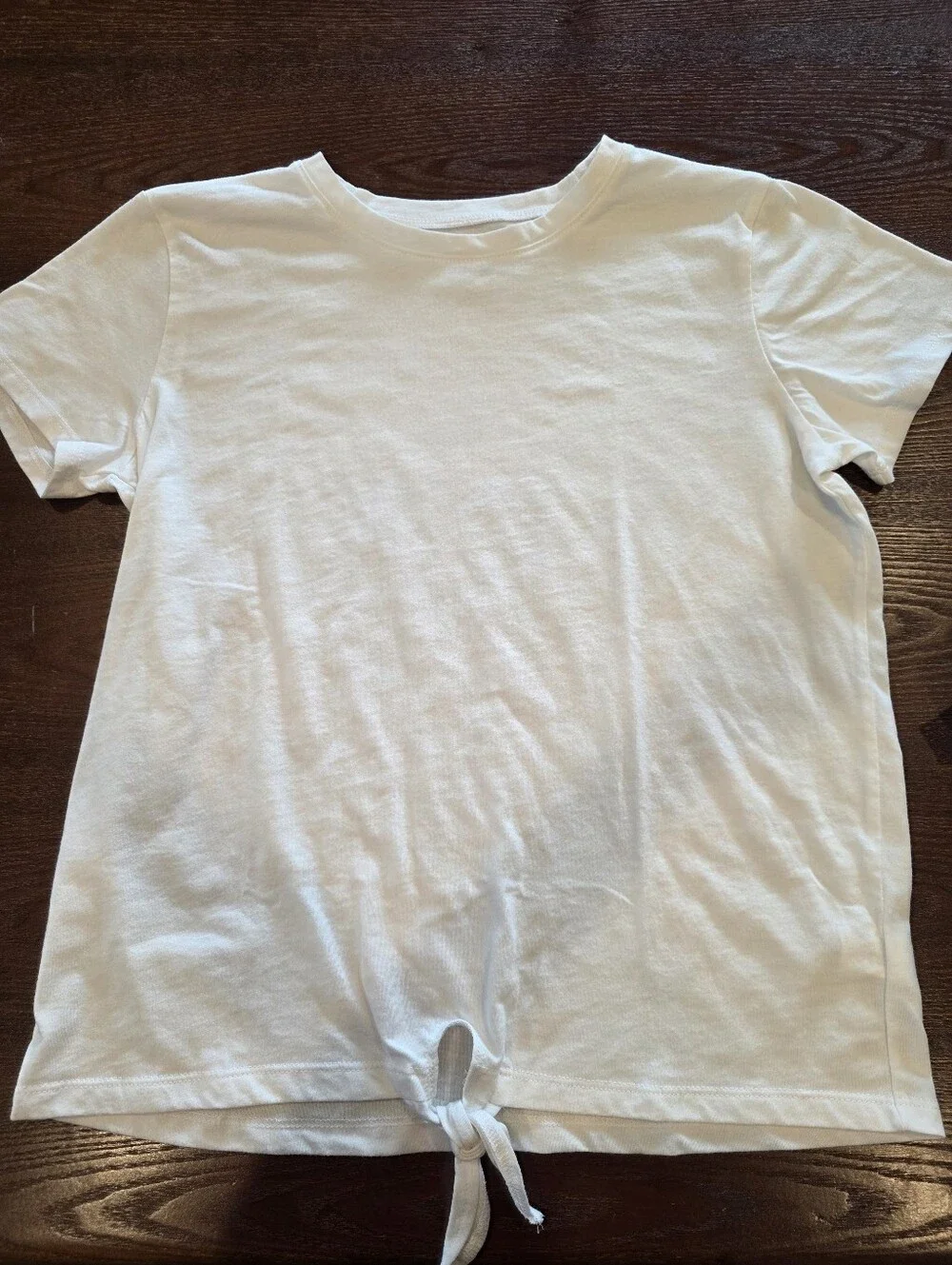The Children's Place Girls XXL 16 5 Tie Front Solid Color Short Sleeve Tees